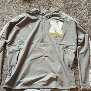 Adidas Gray and White Volleyball Jacket